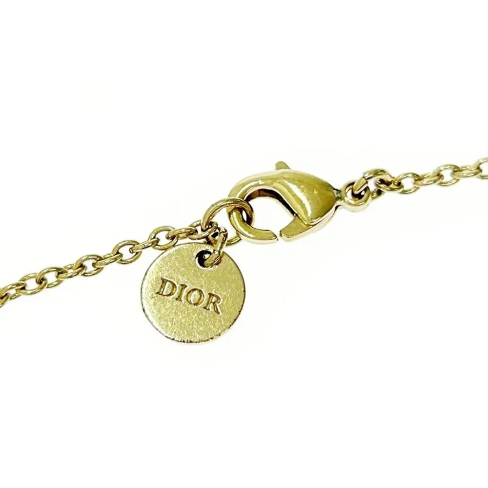 Christian Dior GP Crystal Clair D Lune Necklace Gold Necklace - Picture 7 of 7